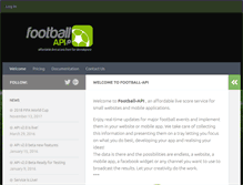 Tablet Screenshot of football-api.com